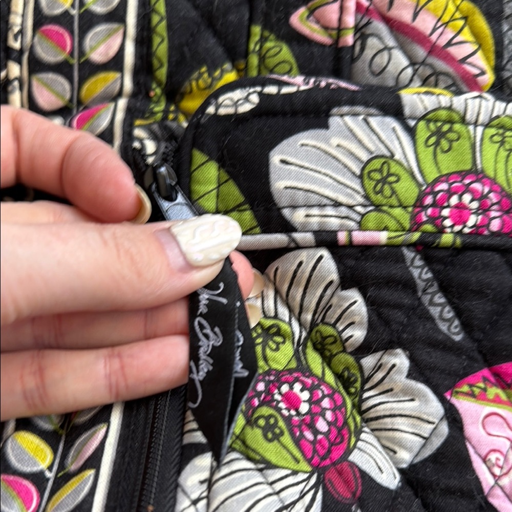 Vera Bradley Black and Pink Baby Bag with Floral Design - Picture 3 of 7